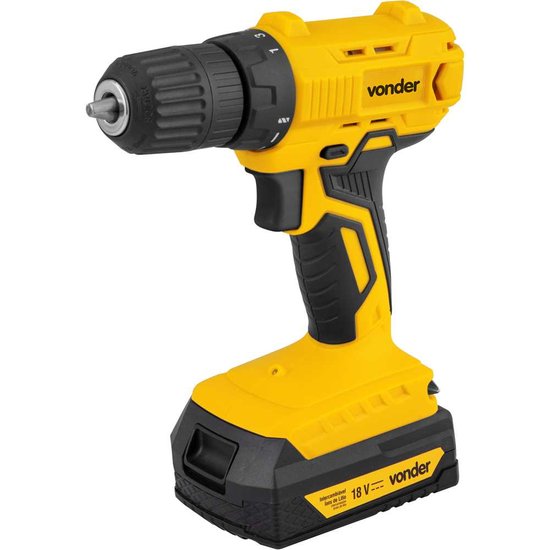 Parafusadeira furadeira a bateria 18 V com bateria e com carregador IPFV 1852 VONDER