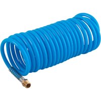 Mangueira/tubo poliuretano azul espiral conector 1/4" NPT macho 50 mm x 80 mm com 50 m VONDER