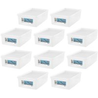 10 Caixas Organizadoras para Calçados Ordene 38 ao 46 com Tampa Multiuso Closet Escritório