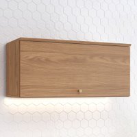 Armário Aéreo Cozinha 80 Cm Requinte 1 Porta Nature - Henn