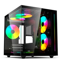 Gabinete Gamer C3Tech Aquarius, Frontal e Lateral em Vidro, USB 3.0, Preto - MT-G810BK