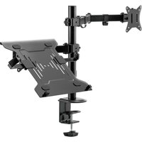 Suporte Articulado para Monitor e Notebook Fortrek FK485S, Ergonômico, Preto - 81036
