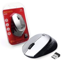 Mouse Wireless C3Tech, 1600 DPI, Prata - M-W50SI