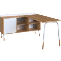 Mesa Escrivaninha Em L 28003 Hanover Branco Artesano