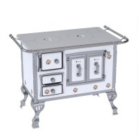 Fogao a Lenha N 1 Sec Chapa de Aluminio Branco Buque Sem Tampa Sd