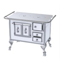 Fogao a Lenha N 1 Sec Chapa de Aluminio Branco Sem Tampa Se