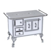 Fogao a Lenha N 1 Sec Chapa de Aluminio Branco Sem Tampa Sd