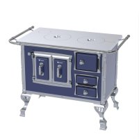 Fogao a Lenha N 1 Sec Chapa de Aluminio Azul Sem Tampa Se
