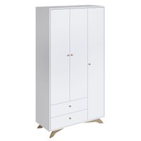 Guarda Roupas Infantil 3 Portas e 2 Gavetas Branco