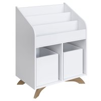 Estante Livreiro Infantil com 2 Cubos Branco
