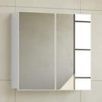Armário de Banheiro Cairo 2 Portas com Espelho Branco - Móveis Bosi