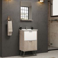 Armário de Banheiro Yan 2 Portas com Espelho Canion Rustico - Móveis Bosi