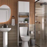 Armário de Banheiro para Vaso Sanitário C/ 2 portas Multimóveis