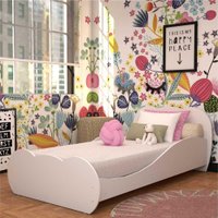 Cama Solteiro para colchão 88 x 188 cm 100% MDF Nuvem Multimóveis L2761.156