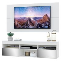 Rack C/ Espelho, Painel Para 65" e 2 Portas Londres Multimóveis Branco