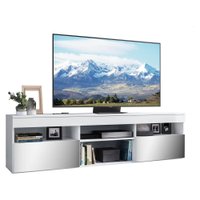 Rack Para TV 65" com Espelho e 2 Portas Paris Multimóveis Branco