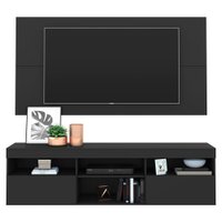 Rack com Painel TV 65" Suspenso Flórida Multimóveis V3299 Preto