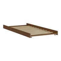 Cama Auxiliar de Solteiro Madeira Maciça P/ Colchão 88 x 188cm C/ Rodízios Multimóveis CR35208 Castanho