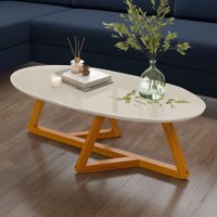 Mesa de Centro Classic Off White/Nature - Tebarrot