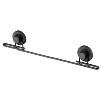 Barra P/ Cozinha com Ventosa 50cm Preta Pendurar Utensílios Toalha Faciliti Schmitt