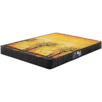 Colchão King Size Com Espuma D70/D28 Atlanta Amarelo 193x203x17cm Dupla Face Bordado