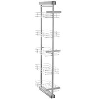Coluna Deslizante com Corrediça 5 Cestos Aramados para Armário 147cm Schmitt Cromado