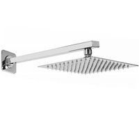 Conjunto Chuveiro Quadrado Moderno Braço Para Chuveiro Inox Jiwi Metais Inox