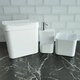 Conjunto P/ Pia Cozinha Lixeira 4,7 Porta Detergente Escorredor Branco