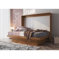 Cama de Casal Latino Articulável com Mesa de Estudos Art In Móveis