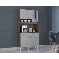 Kit Cozinha Coral 6 Portas 1 Gavetas