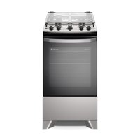 Fogão 4 bocas de piso Electrolux Efficient com Mesa Inox  PerfectCook e VaporBake (FE4IS)