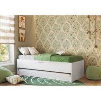 Cama Box Articulável e Cama Auxiliar Israel Art In Móveis Branco