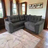 Estofado de Canto Paraná  Smart Cinza