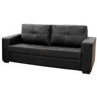 Estofado La Paz 3 Lugares Espuma D26 Simbal Korino Preto