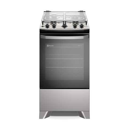 Fogão 4 bocas de piso Electrolux Efficient com Mesa Inox  PerfectCook e VaporBake (FE4IS) Prata