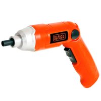 Parafusadeira Elétrica Black + Decker 1/4 (6,35mm) Bivolt 3,6V Recarregável Laranja