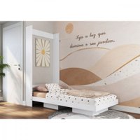 Cama Articulável Vertical Solteiro Vancouver Art in Moveis Branco