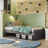 Cama Solteiro New Conect Santos Andirá Grafite