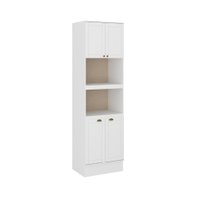 Torre Quente 2 Fornos Milla Branco MDF 70cm Carraro