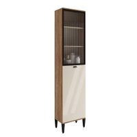 Paneleiro 2 Portas 5 Prateleiras Lótus Carraro Freijó/Off W