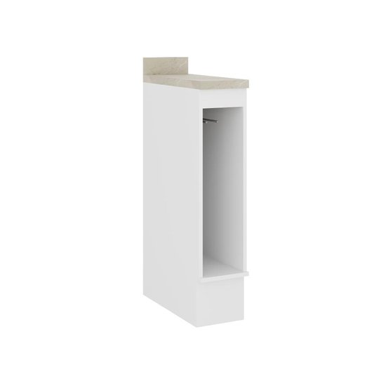 Nicho Toalheiro Milla MDF Branco 20cm Carraro