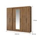 Guarda Roupa Casal 8 Portas 4 Gavetas Espelho 1096 Carraro - Native