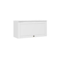 Armário Aéreo Milla MDF 1 Porta Branco 80 cm Carraro
