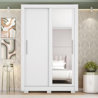 Guarda Roupa Arapongas Com 2 Portas De Correr e 2 Gavetas Caemmun Branco