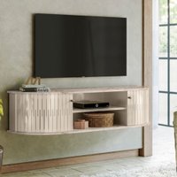 Rack Suspenso Modena Madetec C/ 2 portas 1,36 Calacata/Off White
