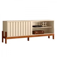 Rack para TV até 75 Aurora 1.8 Mobler Grigio/cinamomo mel