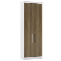 Guarda Roupa Modulado 79cm 2 Portas Alpes Luciane Móveis Branco/Avela