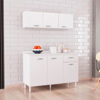 Combo Poquema Chic Aéreo Com Balcão 1,20 Branco