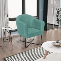 Poltrona Base X Omodei Geane Azul Turquesa