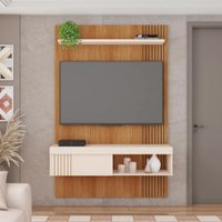 Painel para TV Jade Caemmun 1,20 Freijo/Off White